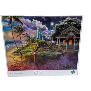 Buffalo Games Jigsaw Puzzle Beach Cabin 1500 Piece